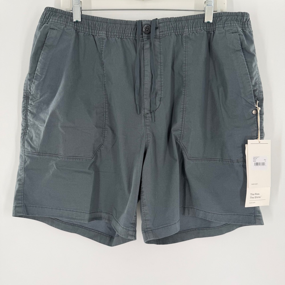 Vuori Coast Short 7 Blue Sea Mens XL V3119 Elastic Waist Drawstring Pockets New